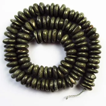 

(Free Shipping) 1Strand Pyrite chip Loose Bead 15.5 inch yl32207