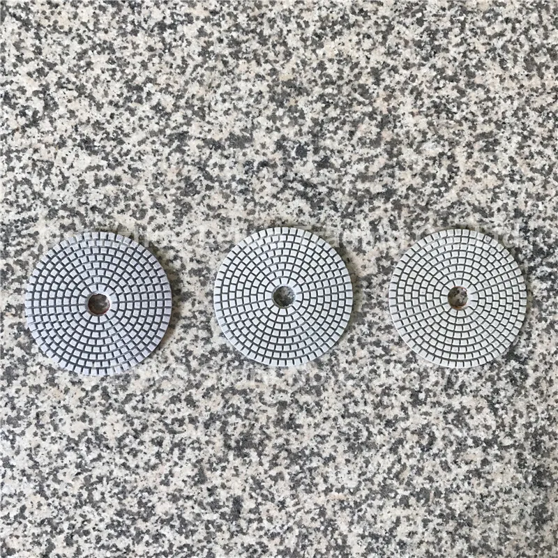 

Economical 3 Step Polishing Pad 4 inch (100 mm) Diamond Polishing Pads for Marble Quartz Stone Circle Polishing Wheel Dry or Wet