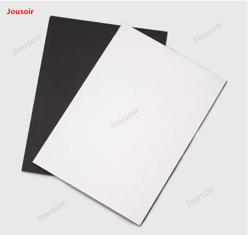 5pcs Photography Cardboard Folding Double Sided White Black Silver Matte Reflector Absorb Thick Reflective Paper Camera C50T032Y