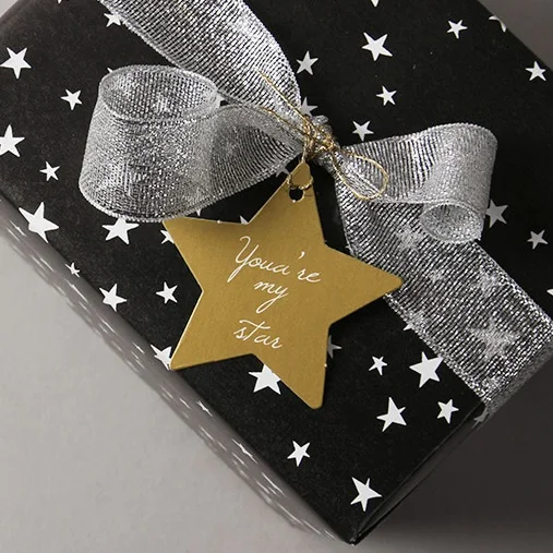 Gold you are my star 95 шт. этикетка в упаковке свадебные подарки рождественские