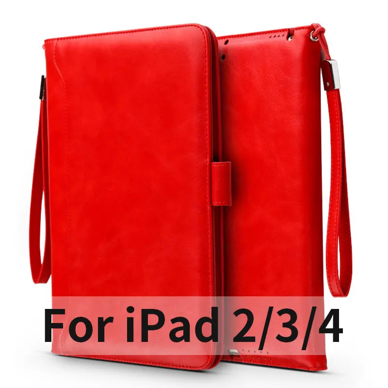 Для Fundas Apple iPad 2/3/4 mini 1 2 3 4 роскошный бизнес Pocketbook PU флип-чехол с подставкой Умный Магнитный чехол для сна - Цвет: 15