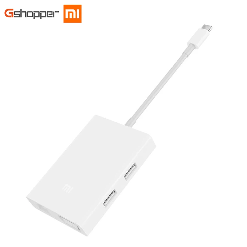 

Original Xiaomi USB-C to VGA Adapter 1000Mbps Ethernet Gigabit Network for Macbook mi laptop air USB3.0 Fast Charging Adaptor