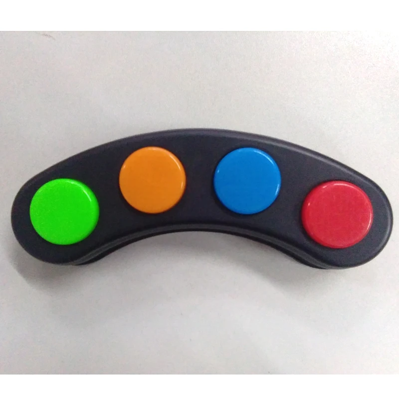 

Free Shipping plastic educational toy lights and sounds button buzzer for family game competition quiz buzzer toy