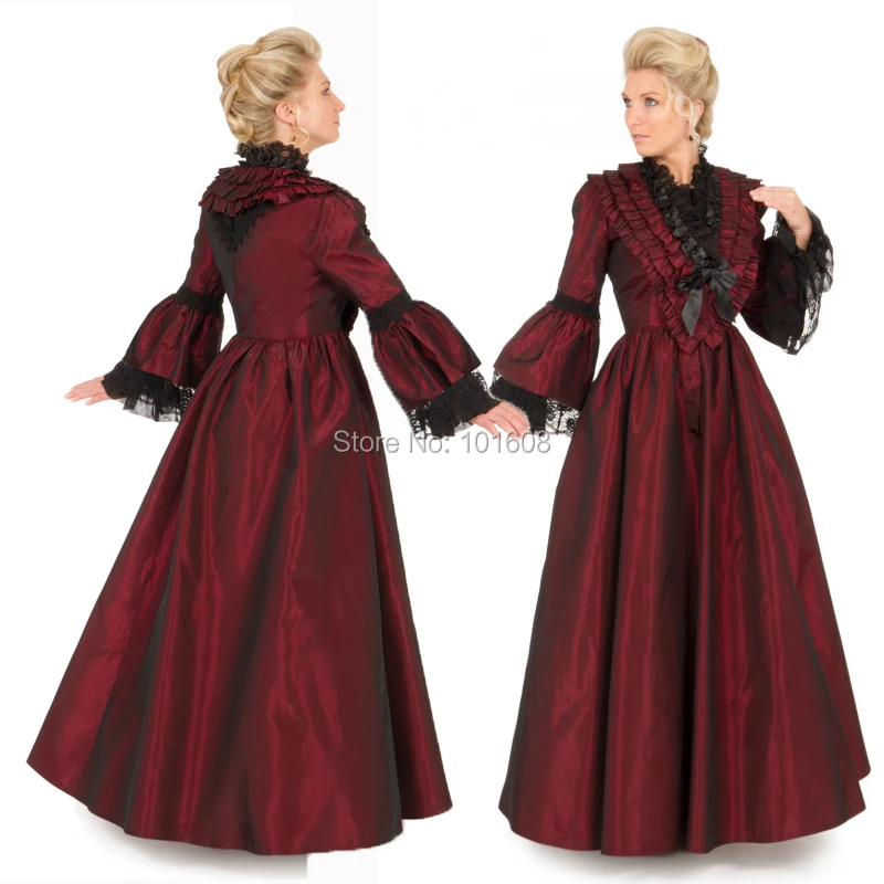 

Tailored!19 Century Vintage costume Victorian dresses Eras Southern Belle Gown Marie Antoinette dresses Renaissance dress HL-126