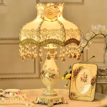 Высококачественная Изысканная настольная лампа, креативная лампа для кабинета, энергосберегающая настольная лампа в Европейском стиле, прикроватная лампа для спальни, 220 В