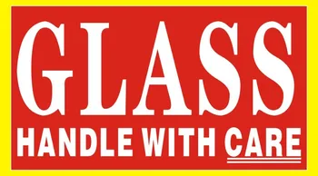 

1000PCS FRAGILE GLASS HANDLE WITH CARE LABEL STICKER