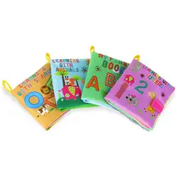 4 шт. мягкие книги для дошкольников, детские книги, Развивающие Игрушки для маленьких мальчиков и девочек, раннее обучение и обучение