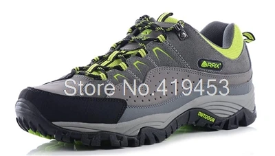 Rax, уличная дышащая походная обувь, мужская Нескользящая Спортивная альпинистская обувь, мужские легкие кроссовки на шнуровке для кемпинга D0617 - Цвет: Серый