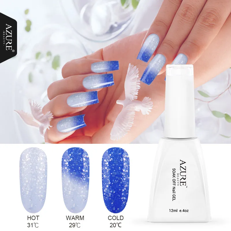 

Azure Beauty Temperature Change Color Nail Gel Long Lasting Soak Off UV Nail Gel Polish For Nails Nail Art Manicure Cosmetic