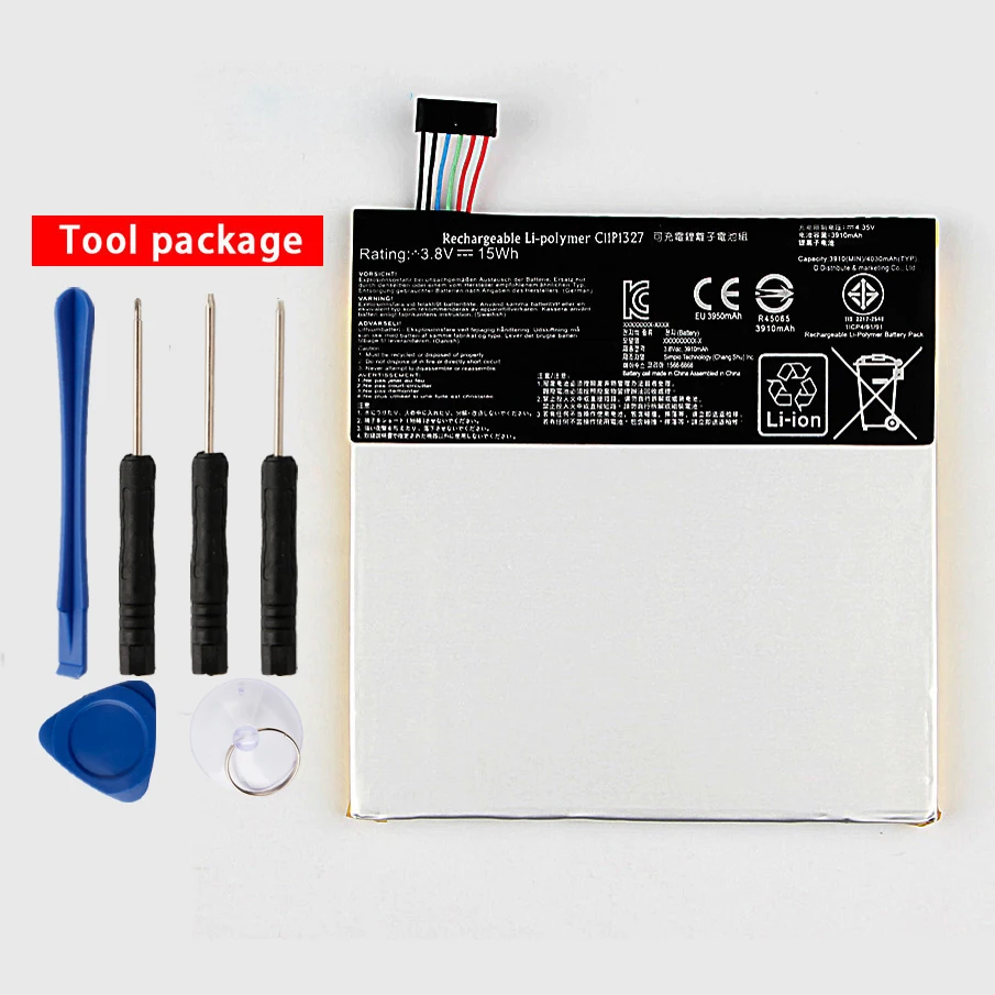

Original High Capacity C11P1327 Battery For ASUS C11P1327 MeMo Pad 7 Me170C K012 K017 ME170 FE170CG 3910mAh