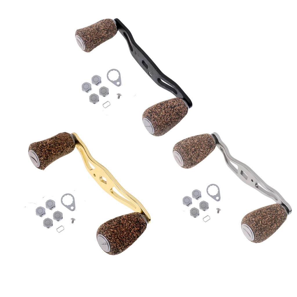 Carbon Fiber Power Fishing Reel Handle Knob Replacement for Baitcasting Reel 85mm/95mm Baitcasting Reels For Fishing