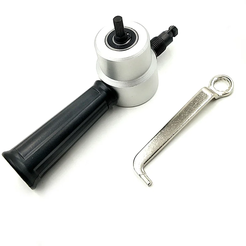 Skup Nibble podwójna blacha z łbem do cięcia metalu Nibbler piła wycinarka zamocowanie wiertła narzędzie rozdzierak karoserii