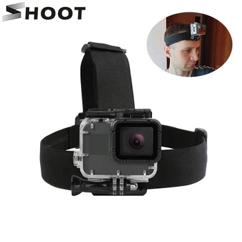 SHOOT Elastic Harness Head Strap For GoPro Hero 5 SJCAM SJ4000 Eken h9 Camera Mount