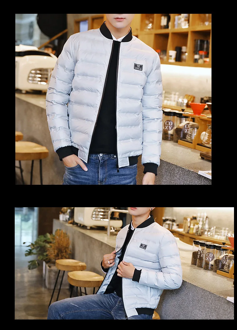 2017, Новая мода Мужская Толстовка Зимние пальто мужской с капюшоном сплошной цвет плюс размеры 3XL черный куртки подросток приталенная