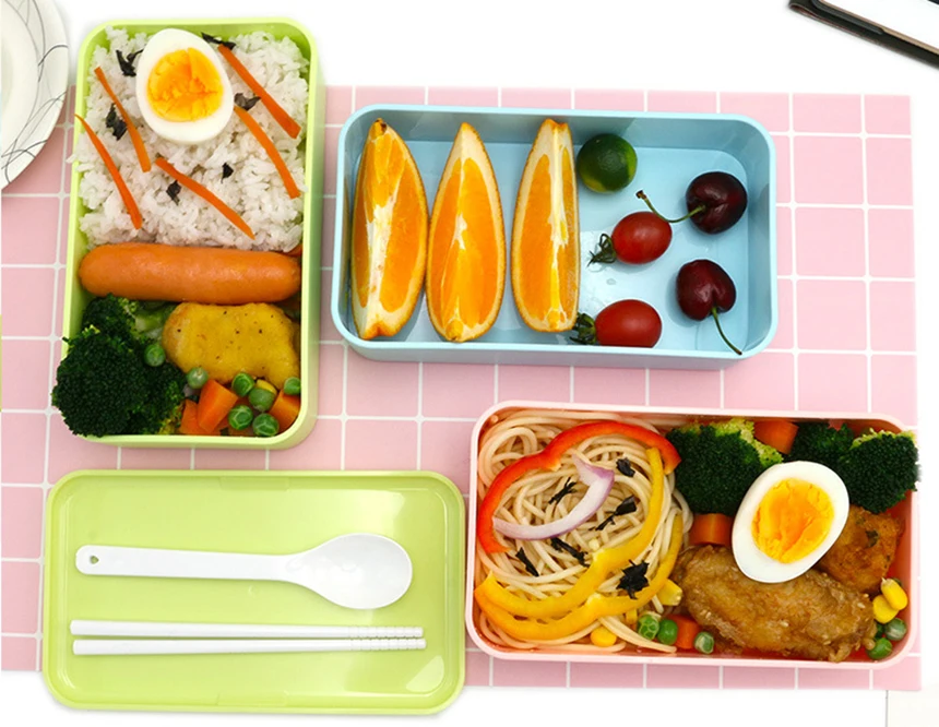 LIYIMENG 1200ml Double Layer Lunch Box Portable LunchBox For Kids Picnic Office Workers School Dinnerware Lunchbox BPA Free39