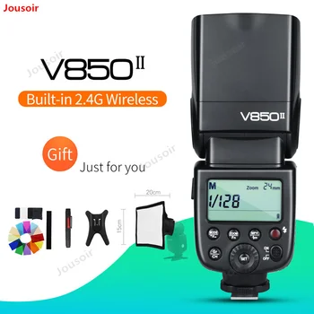 

Godox V850II 2.4G GN60 Wireless X System Li-ion Battery Speedlite for for C/N/S/P/O + Free 15*20cm Softbox Kit CD50 T03Y