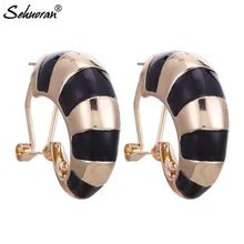 Sehuoran Oorbellen, Модные Ювелирные серьги-гвоздики для женщин, трендовые масляные серьги, богемные серьги из цинкового сплава, массивные серьги