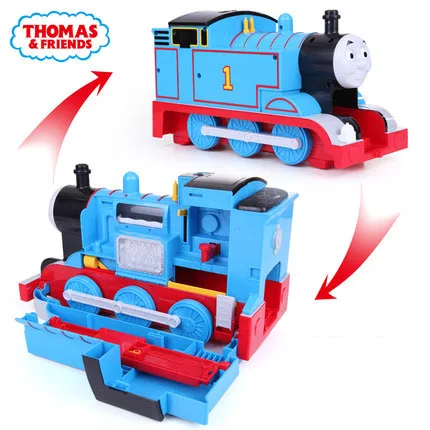 Оригинальный большой Многофункциональный костюм поезда Станция Thomas and friends литый