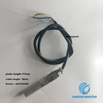 

Free shipping 1pc double Waterproof temperature and humidity sensor SHT10 sensor probe SHT-77 soil sensor for flower nursery