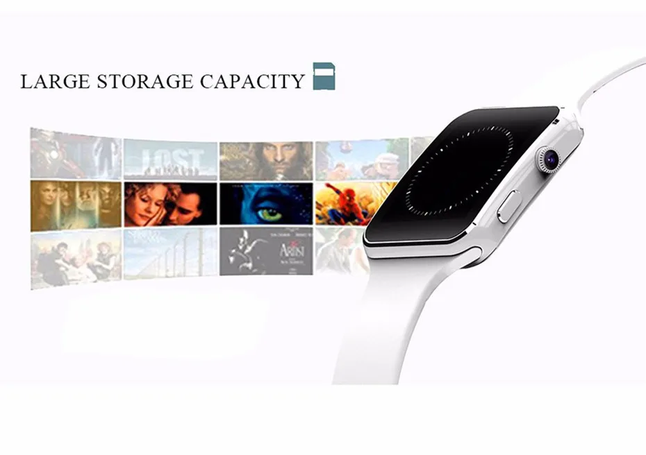 Bluetooth Smart Watch  Electronics Pedometer Wearable Devices Health Fitness Sport Watches For iOS Android Phone With Camera TF SIM Card slot X6  Support Facebook Whatsapp Xiaomi Samsung  (15)