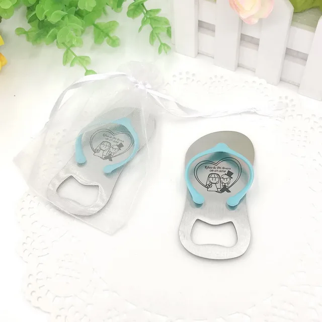 personalised flip flop bottle opener