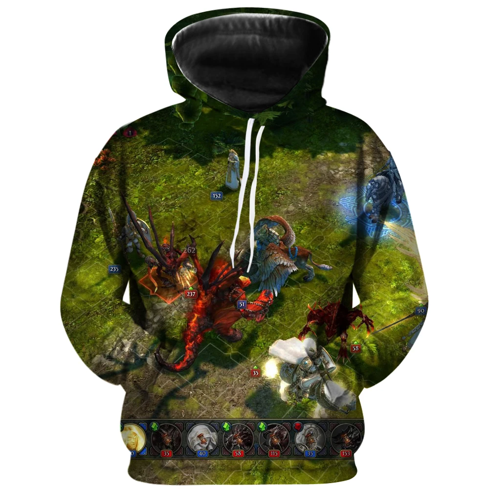 

Classic game hero power and magic 3 hoodies men and women 3D printing Harajuku style streetwear unisex sportswear tops
