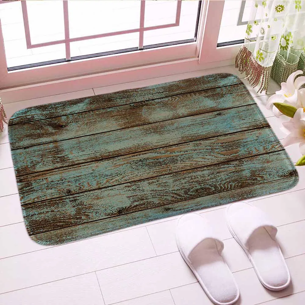 Digital Print Rustic Retro Board Traditianal Floor Doormat Custom