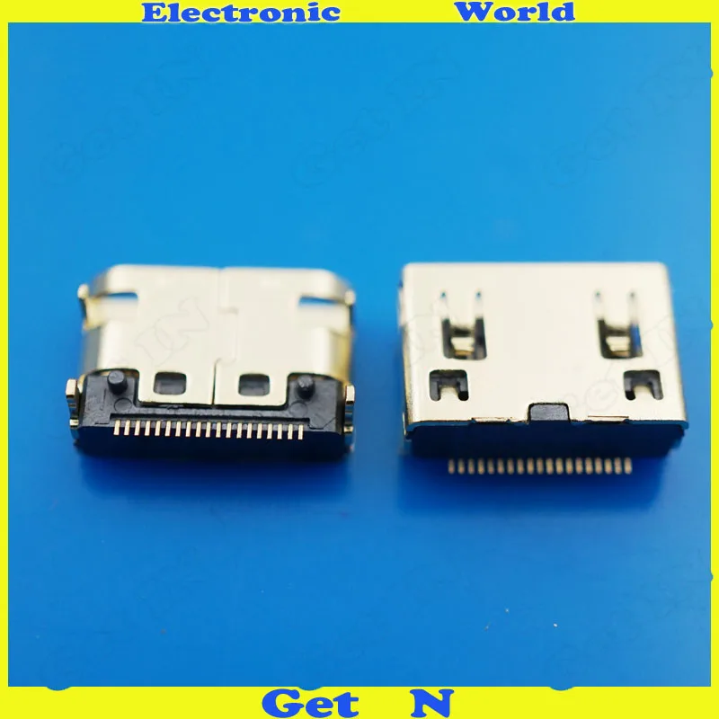 

Mini HDMI Female Connector SMD 19pin Reflow Solderable Right Angle HDMI PCB Rohs