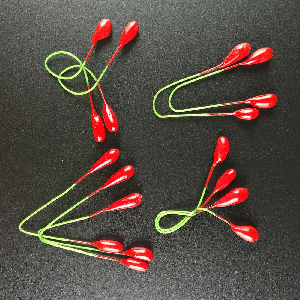 100 шт. красные тычинки для цветов DIY жемчужные цветы Pistil 4 мм цветочные свадебной