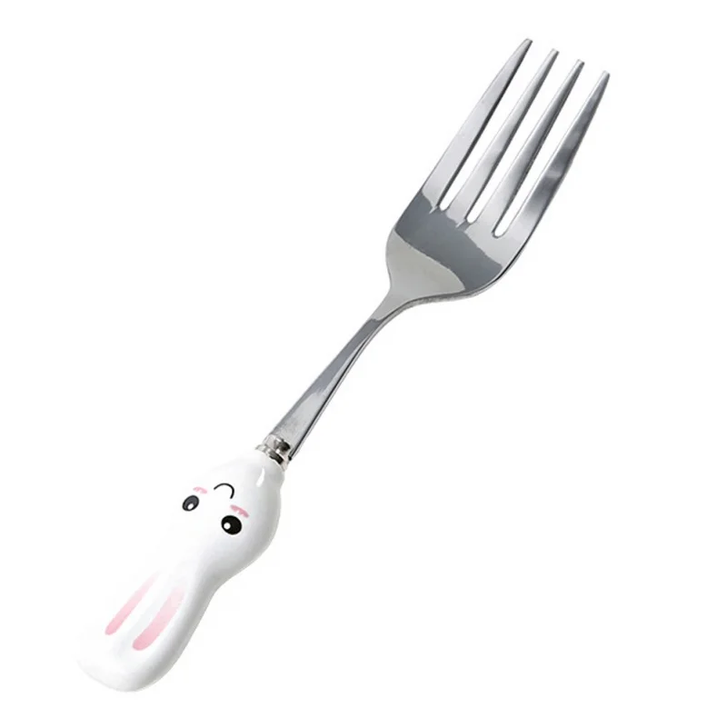 1 Pc Cartoon Shape Children Dinnerware Set Baby Kid Tableware Fork Cutlery Sets Cartoon Fork Set Stainless Steel Spoon Forks Aliexpress