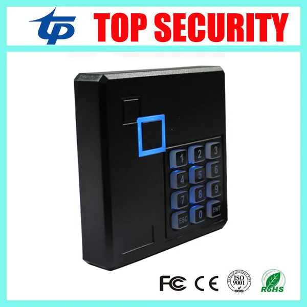 

13.56MHZ Mi-fare card access control reader weigand26/34 IP65 waterproof smart card reader keypad EM card door control reader