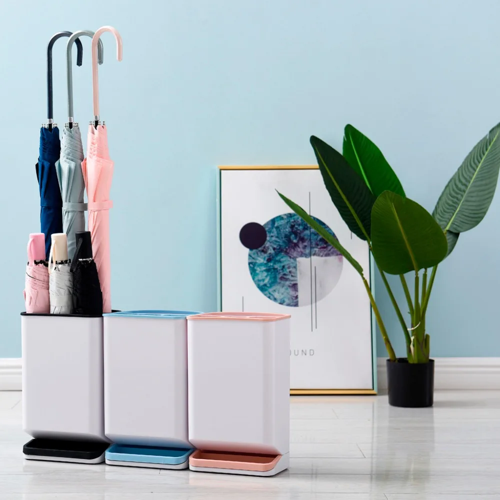 

Detachable Fashionable 1pc Umbrella Drain Storage Rack Stand Holder Organizer with 4 Holes Home Office Entryway Accessory @Q