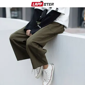

LAPPSTER Men Hip Hop Harem Pants 2020 Summer Mens Streetwear Joggers Pants Male Sweat Pants Casual Korean Fashions Trousers