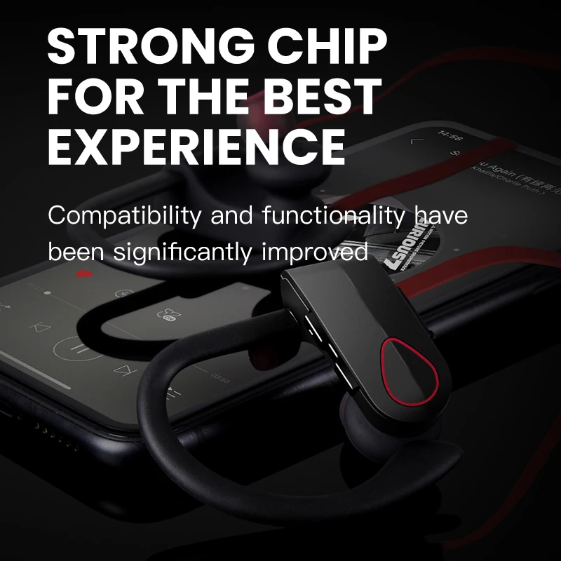 IONCT IPX7 водонепроницаемые 5 0 Bluetooth наушники с шумоподавлением HiFi стерео