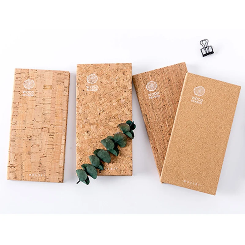 

Natural Wood Series Notebook Weekly Planner Notebook Sketch Book Diary Ivory Inside-Page Account Book