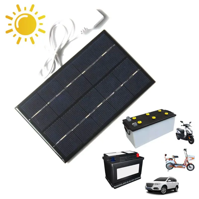 

2W 5V Solar Panel Fan USB Portable Outdoor Solar Charger Polysilicon Generator Travel Quick Charge High Efficiency ww0823