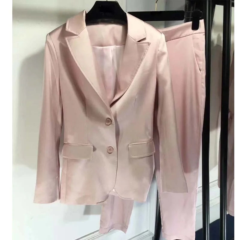 Suit and trousers two piece set classis women's suit news 2018 for ...