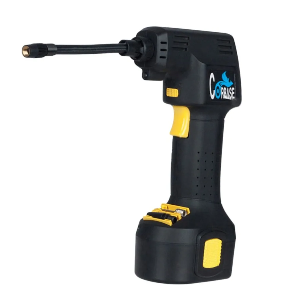 Preset Pressure Car air compressor Rechargeable font b Wireless b font Handheld Electric Inflatable Pump Digital