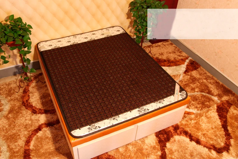 2016 Korea Heated Mattress Tourmaline Jade Stone Mattress Far Infrared