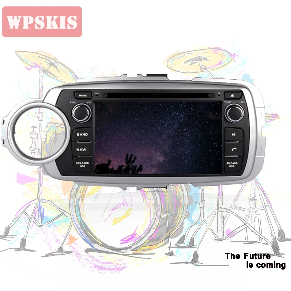 Android 10.0 System Octa Core Car DVD Player GPS Navigation For Toyota Yaris 2011-2018 Head unit Tape Recorder Autoradio Monitor