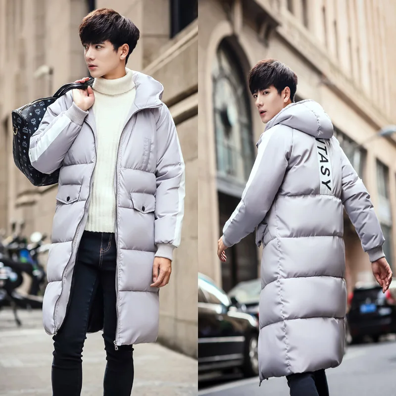 Couples Vers Bas Plus 3xl 2018 La Nouveau Hiver Taille Le Hommes Vestes Manteaux Long D'hiver Coton Robe Outwear Rembourré J3TKcl15uF
