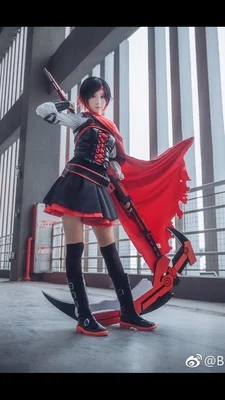 RWBY полумесяц Роза меч рубиновый косплей реквизит коса оружие реквизит оружие на заказ