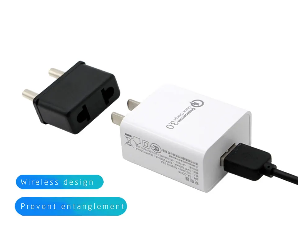 US To EU Plug Power Adapter Black Color Travel Power Adapter Converter Wall Electrical Charger USA to EU 2 Round Pin Plug Socket (10)