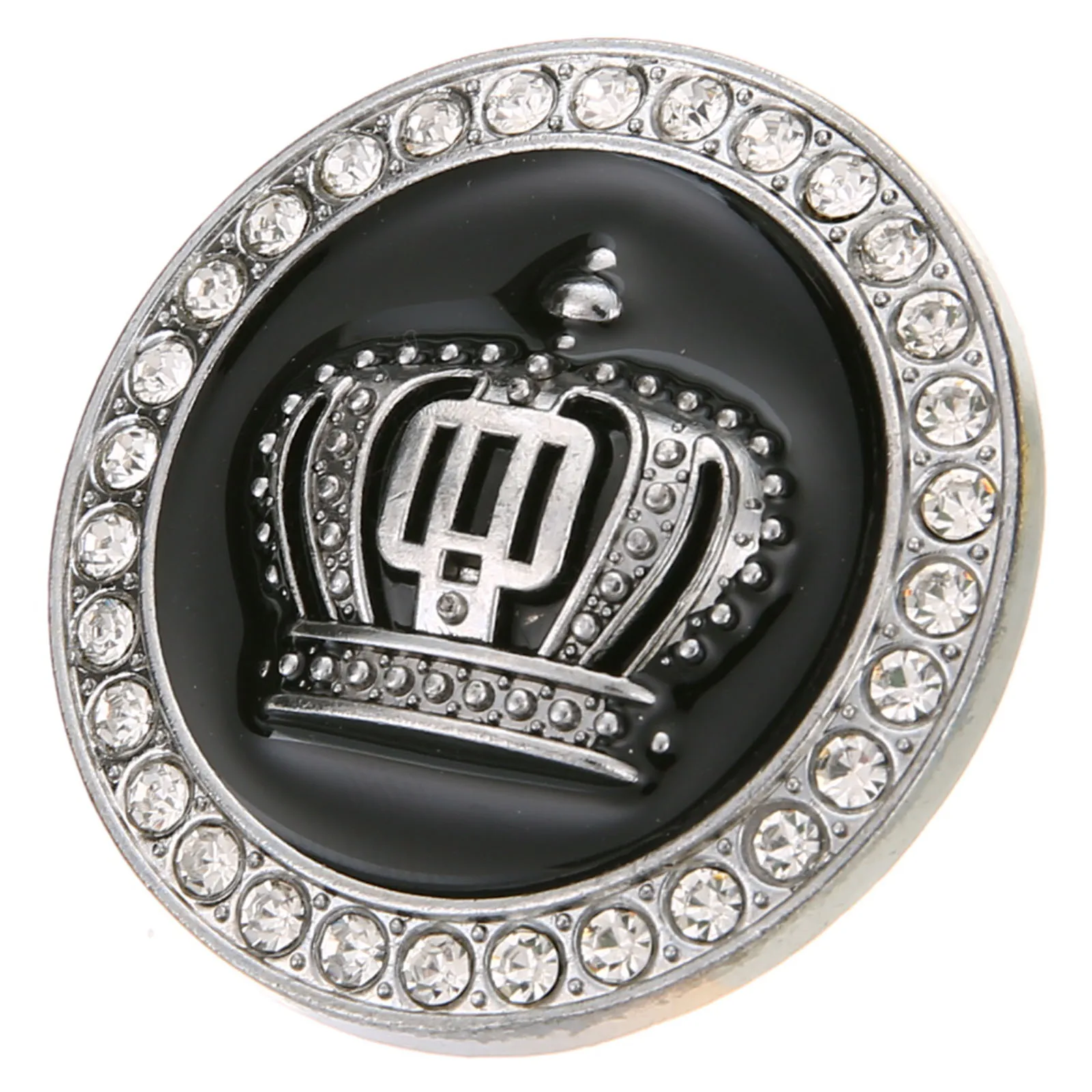 

1pcs Silver Diamond Crown Sticker Metal Luxury 3D Crystal Rhinestone Crown Car Emblem Badge Decal Sticker