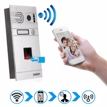 Huella digital de control de wifi inalámbrico de intercomunicación videoportero teléfono tmezon 720 p hd 1.0mp cámara ip al aire libre onvif de interfono