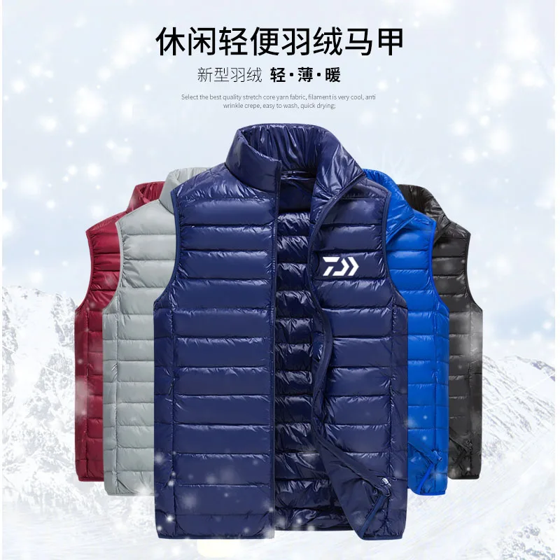 

2018 DAIWA NEW Fishing clothes coat Vest Autumn And Winter down jacke DAIWAS Keep warm waterproof outdoors DAWA Free shipping