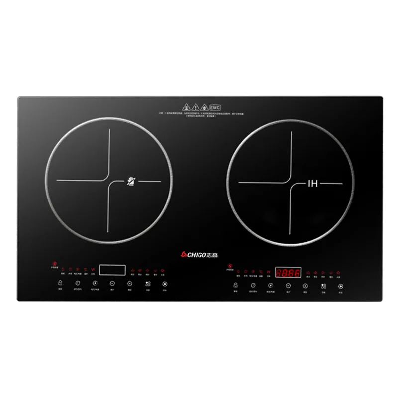 Embedded Electric Induction Cooker Double Stove Dual cooker Home Smart Desktop Ceramic Bulit in Induction Hobs
