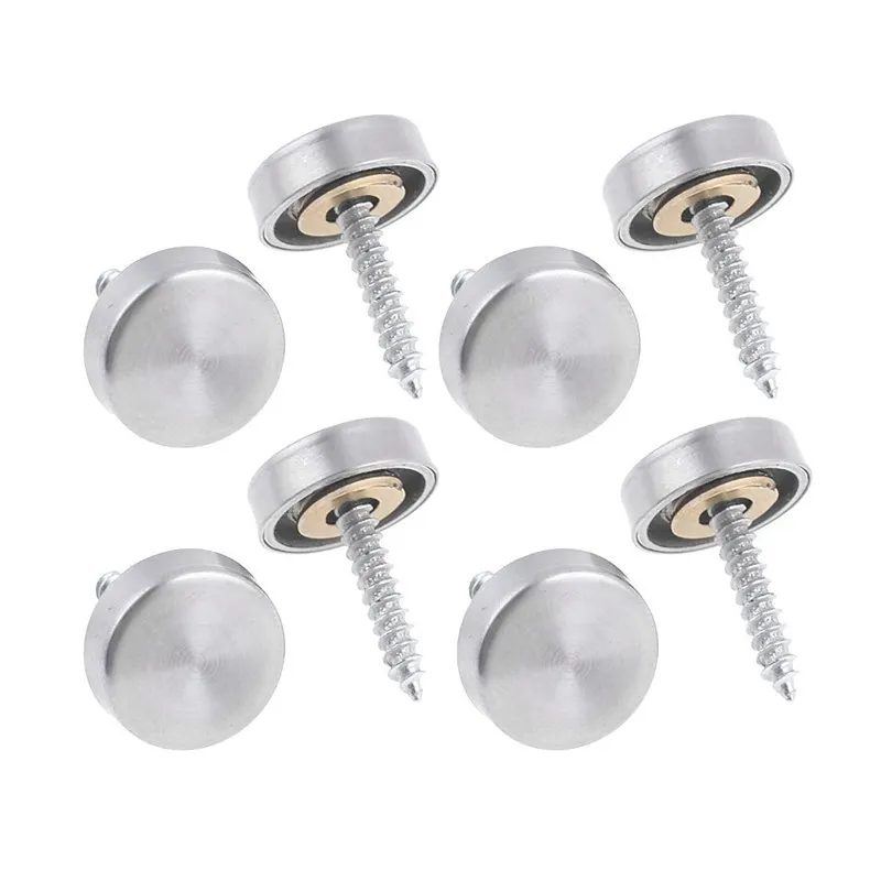 

New 16 mm Stainless Steel Mirror Nails Screw Cap (8 Pieces)