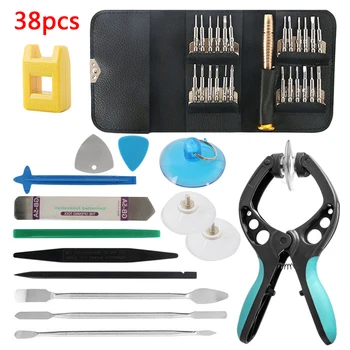 

Pry Disassemble Tool Set 38 in 1 Mobile Phone Screen Opening Pliers Repair Tools Kit Screwdriver Set for iPhone/Samsung/Sony