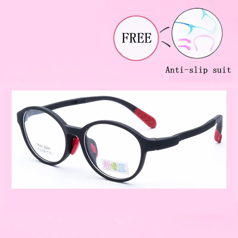 Брендовые детские очки в оправе TR90 гибкие силиконовые безопасные очки близорукость по рецепту оптические оправы детские очки Y2099-30